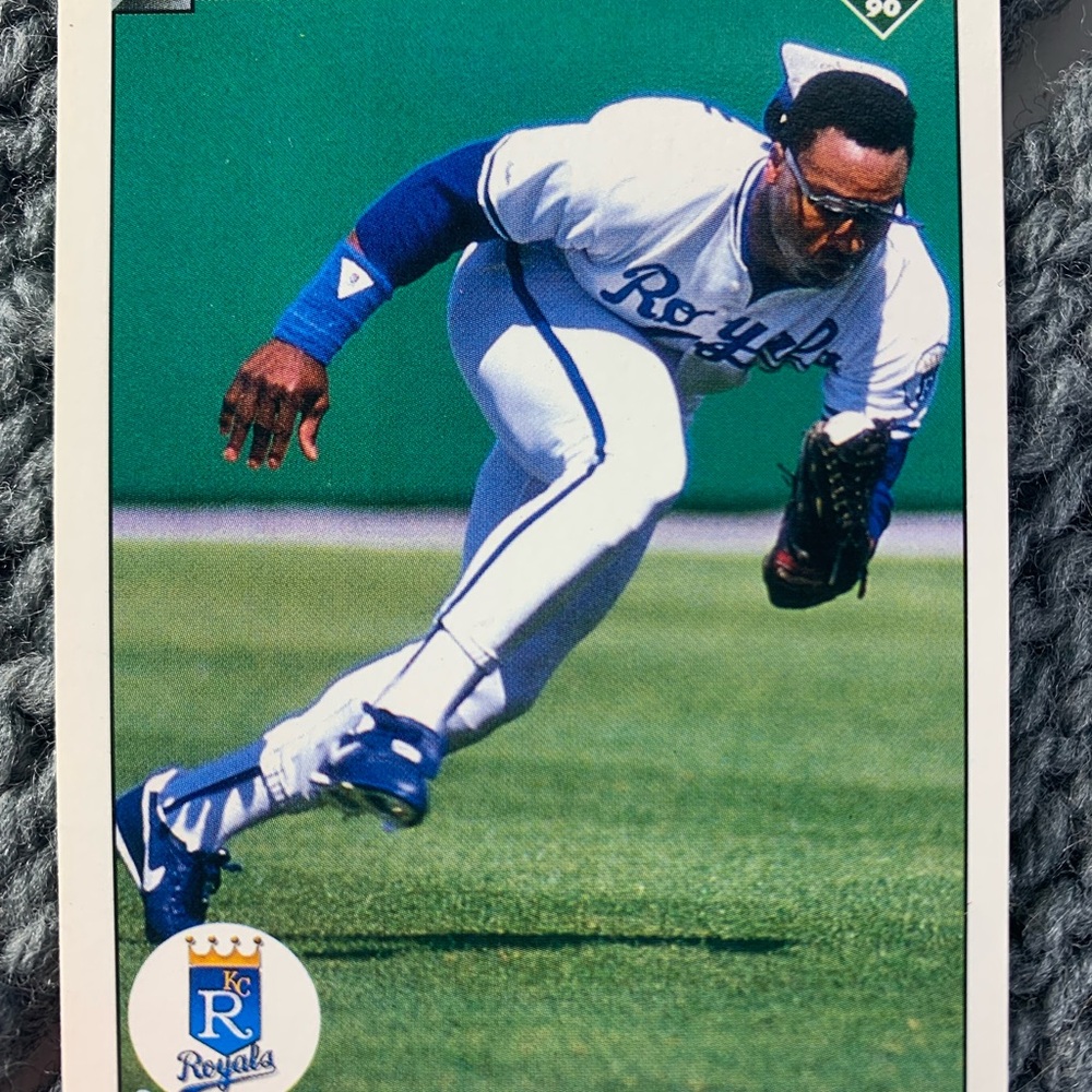 Bo Jackson upper deck 1990 KC Royals Baseball multiple error Card